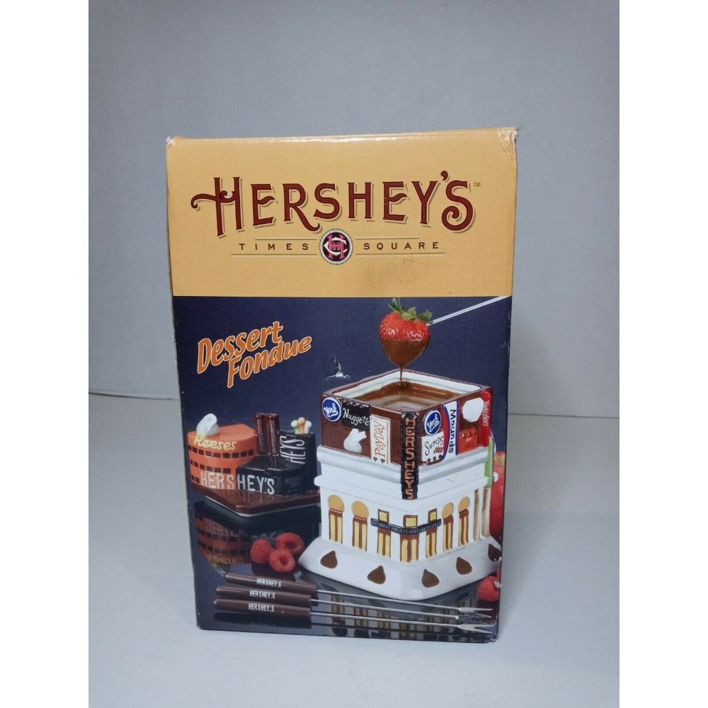 Hersheys Times Square Chocolate Dessert Fondue Set Fondue Pot